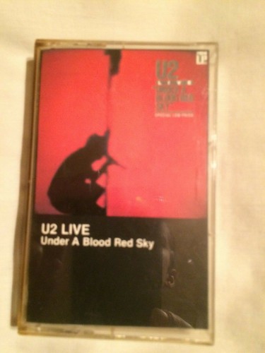 U2 LIVE - UNDER A BLOOD RED SKY - AUDIO CASSETTE - 1983