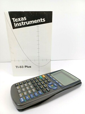 Texas Instruments TI-83 Graphing Calculator w/ Cover Manual