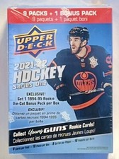 2021/22 Upper Deck Series 1 Hockey 🔶10pack🔶MEGA box(94/95)🔥DieCutBounusPack🔥