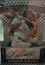 2015 Panini Prizm - Fresh Faces Signatures Abraham Almonte #21 Black & White...
