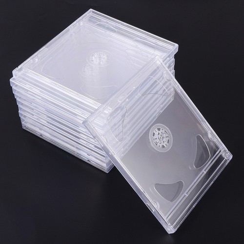 10PCS Clear Jewel Cases Standard Jewel Cases Video Storage Case - Afbeelding 11 van 12
