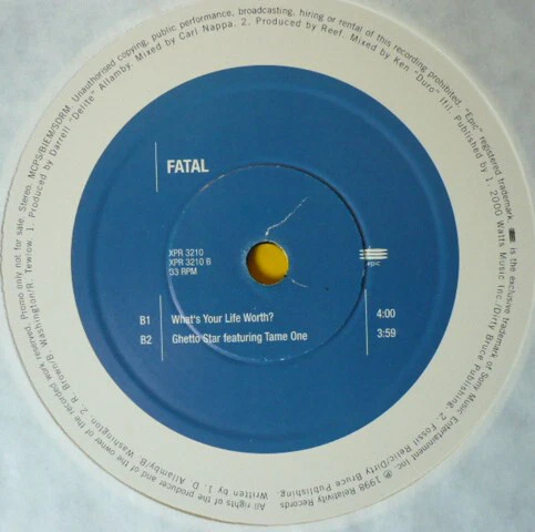 Hussein Fatal - In The Line Of Fire (Album Sampler) (12", Promo) - Picture 4 of 4