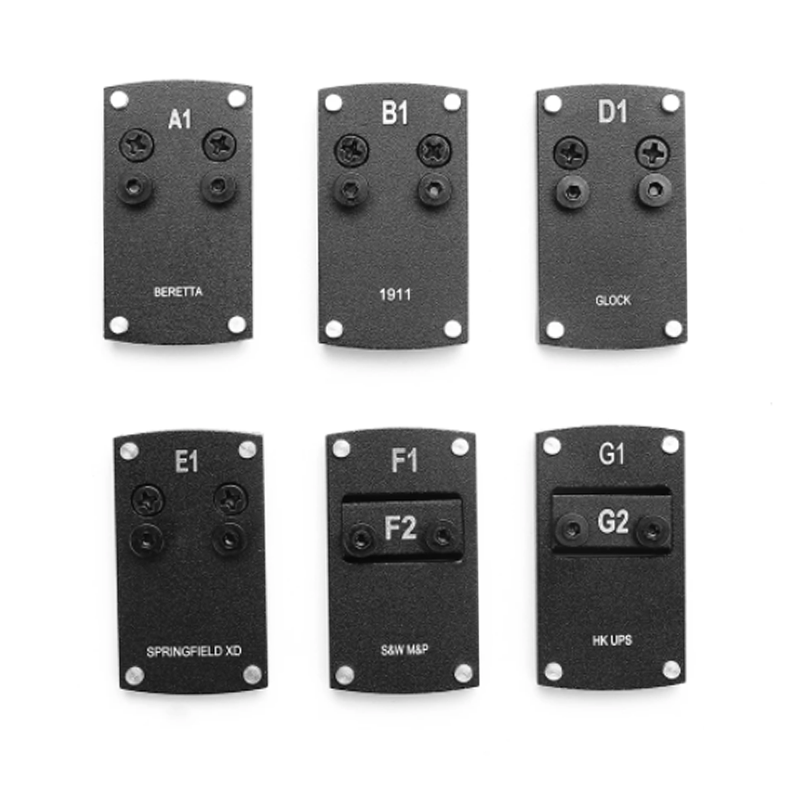 MONTAGE ADAPTATEUR POINT ROUGE TRIJICON RMR CC POUR GLOCK MOS