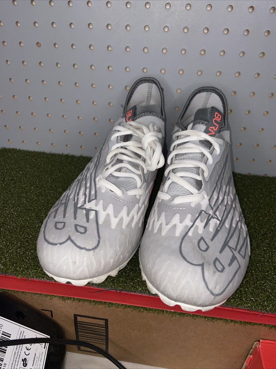New Balance Lacrosse Turf Cleats Burn X3 Gray White Burnxlx3  display picture 3
