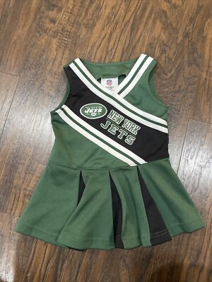 New York Jets NFL Team Apparel Cheerleading Outfit Cheerleader Costume Size  18M