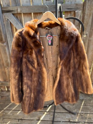 Women Antique Fabian Mayfair Mid Century Fur Coat