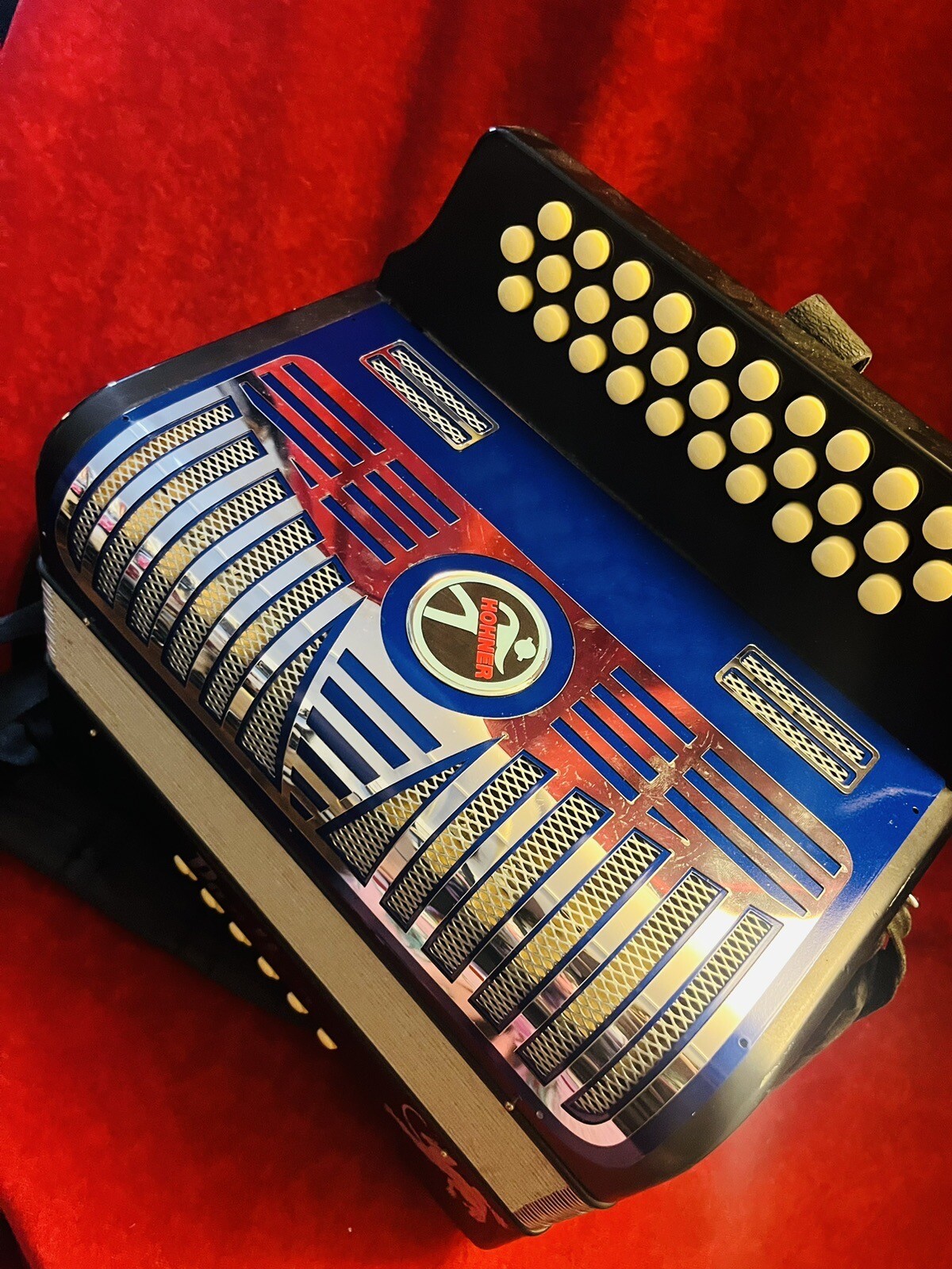 accordion grill. parrilla para hohner corona panther compadre xtremand