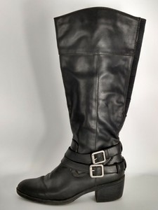 lifestride wide calf black boots