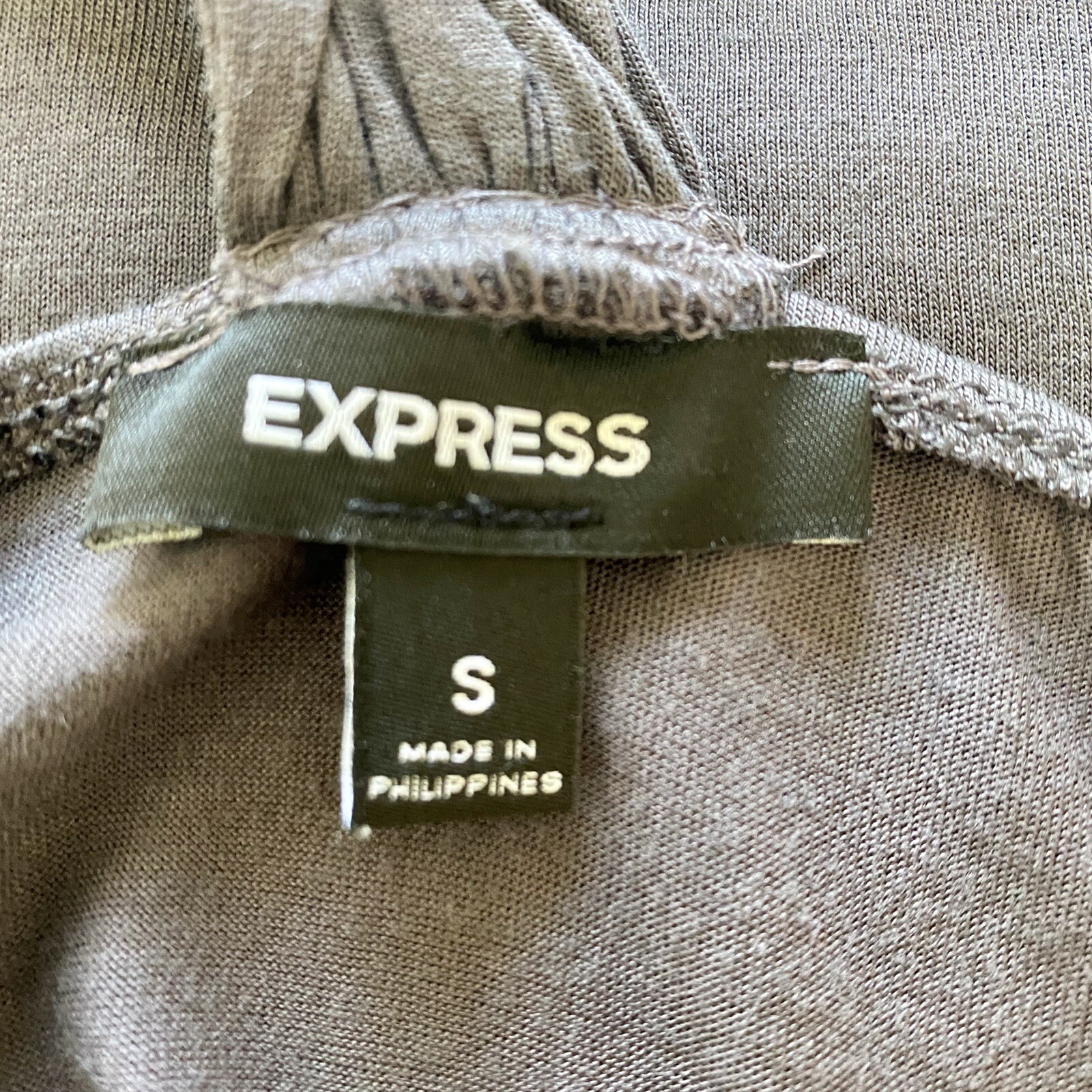 Express Womens Gray Solid Back Sequin Front Sleev… - image 4