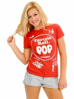 Juniors Womens Teens Tootsie Roll Pop Assorted Cherry Red Costume T Shirt Tee Ebay
