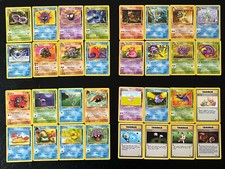 Pokemon 1999 Fossil #31-#62 Todo Común, Poco Común y Entrenadores - Juego de 32 Cartas USADO