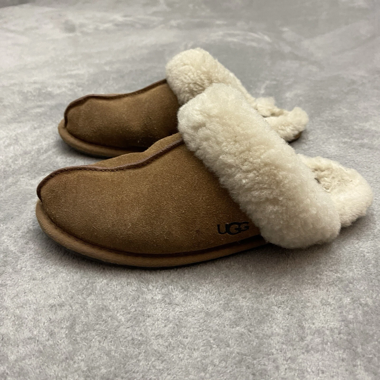 Scarpe ciabatte donna UGG marrone castagno Scuffette II taglia 7