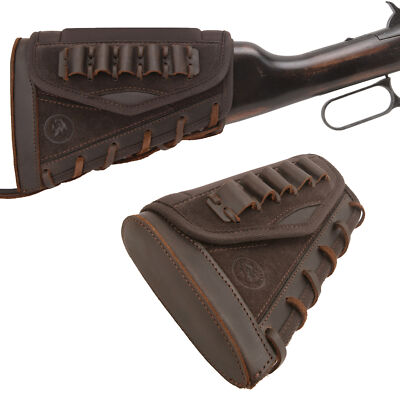 Leather Rifle Buttstock Gun Cheek Riser Rest Pad for .22LR.45-70.30-30 12GA .308