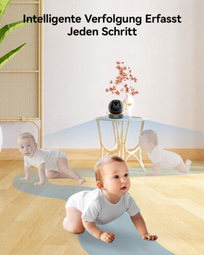 Imou 8MP Überwachungskamera Innen 360° WLAN Baby Monitor AI Haustier Erkennung - Bild 4 von 10