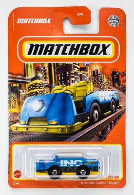 2022 Matchbox #23 MBX Mini Cargo Truck  INC CONSTRUCTION | EMPTY CARGO BED | FSC