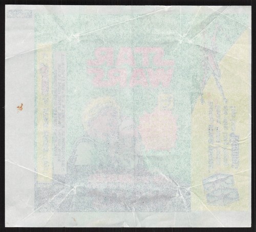 1977 Topps Star Wars Series 4 Green Opened Wax Pack Wrapper BB23 - Bild 2 von 2