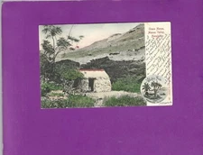 1907 grass house in Manoa Valley Honolulu. S. Seas Curio pub.  undiv. Postcard.