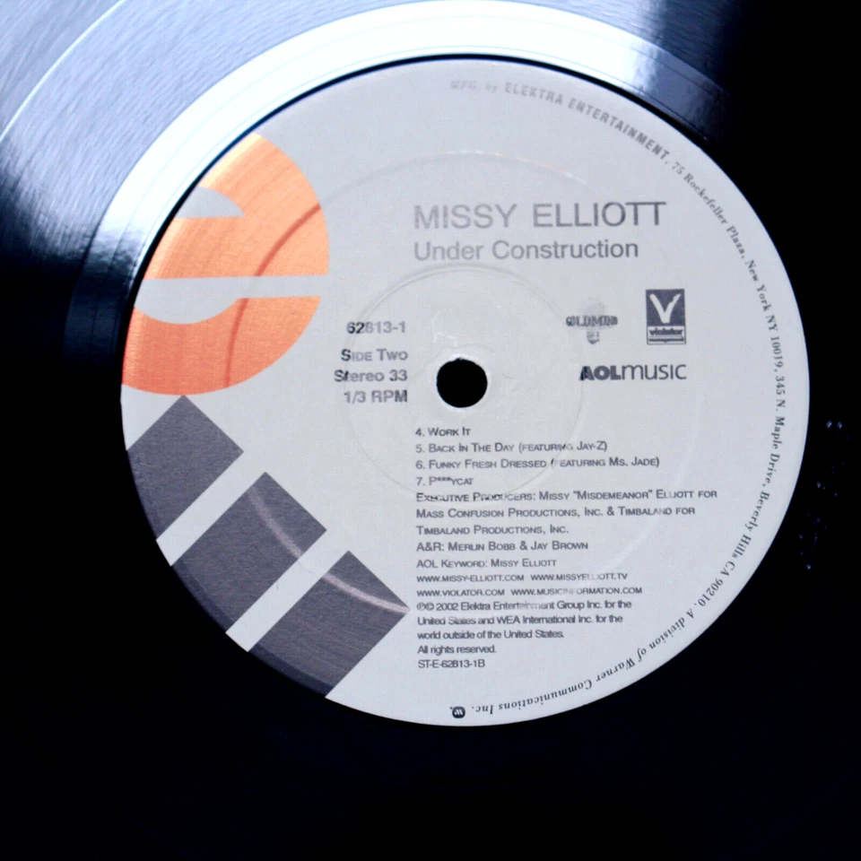 MISSY ELLIOTT 2002 OG UNDER CONSTRUCTION VINYL 2 LP WORK IT BACKINTHEDAY JAY Z - Image 2 of 4