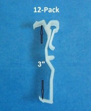 12 Pack of 3 Inch Valance Clips For Faux wood Wood Window Blinds