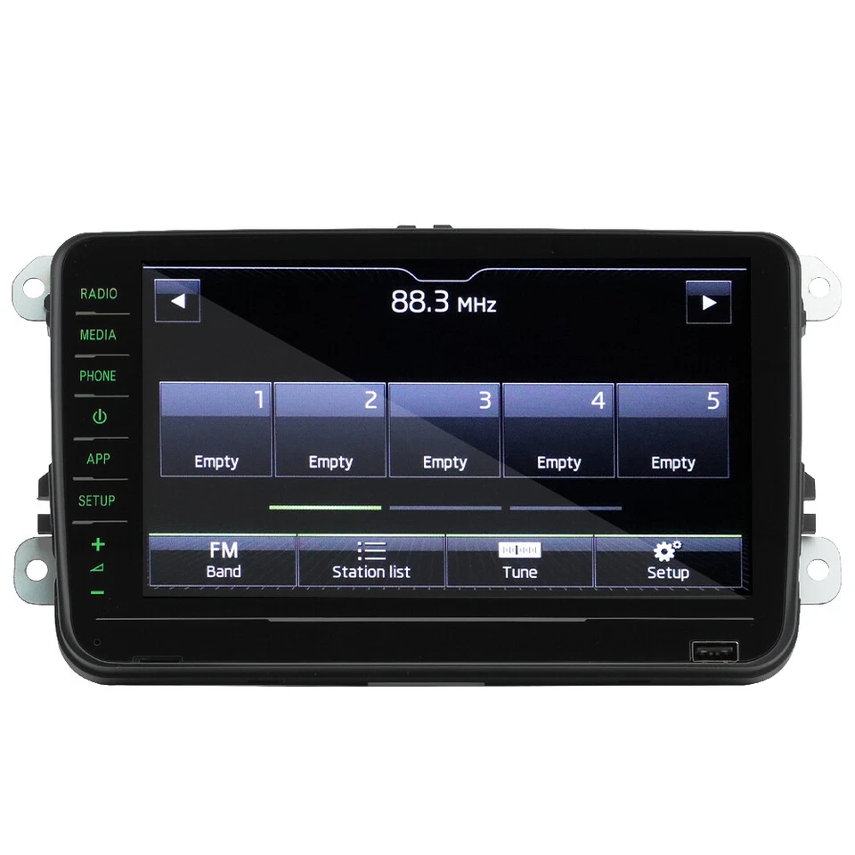 Green light For Skoda 8" NONAME RCD330 RCD880 PRO Car Radio Carplay Android Auto - Image 3 of 4