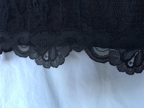 Vtg Dress LBD Black Wiggle Lace Lined Occasion Sz 7 Cocktail Party Step Out Y6 - Picture 9 of 10