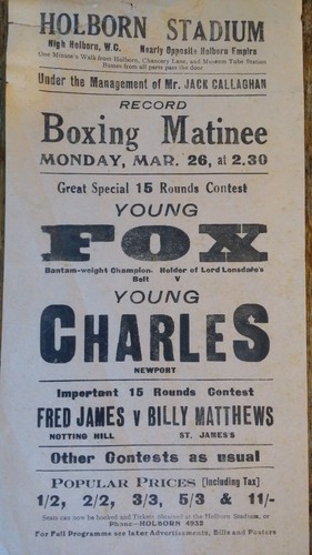 3x BOXING HANDZETTEL FLYER POSTER - KOMBINIERTES ANGEBOT