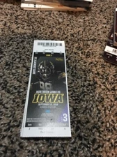 2018 IOWA HAWKEYES VS NORTHERN IOWA COLLEGE FOOTBALL TICKET STUB 9/15