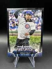 MYKE TOWERS ‘24 Topps Series 2 FIRST PITCH SP Black #FP-2 CHICAGO CUBS Mint /299