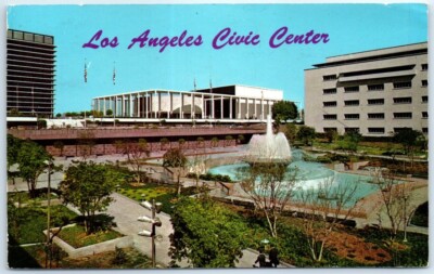 Postcard Los Angeles Civic Center Square California USA North America