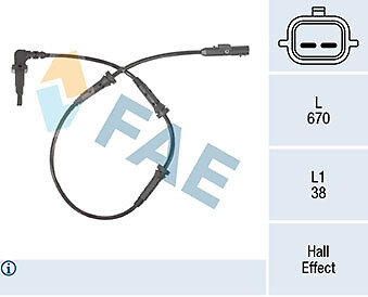 FAE 78314 ABS Sensor FüR Renault Dacia-image