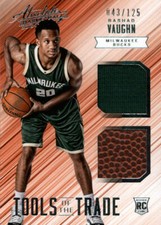 2015-16 Absolute Tools of the Trade Rookie Dual #17 Vaughn Jersey #/125 AZ559