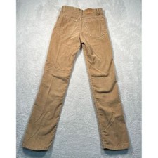 Vintage 80s Levi's Corduroy Student Fit Pants Tan Straight 27x32 Talon USA Men's