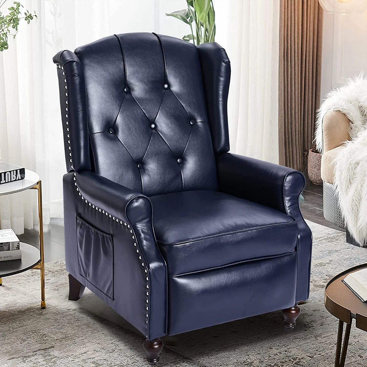 Massage wingback recliner sales