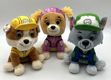 GUND Paw Patrol: The Movie Rubble, Skye  Rocky Puppy Dog Plush Set