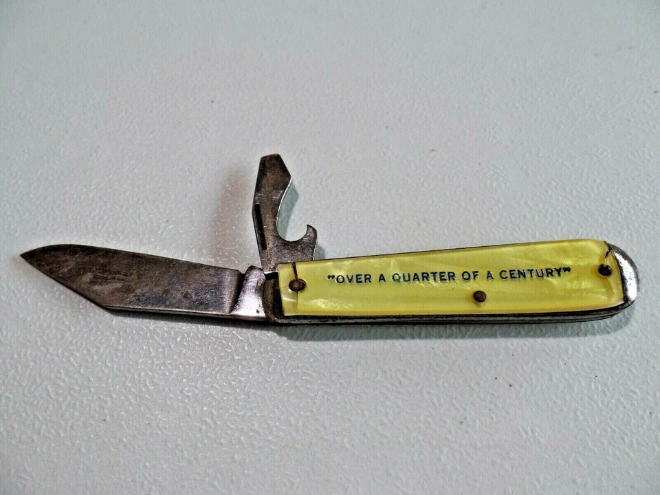 Vintage Advertising Folding Pocket Knife Autopoint Rothschild Live
