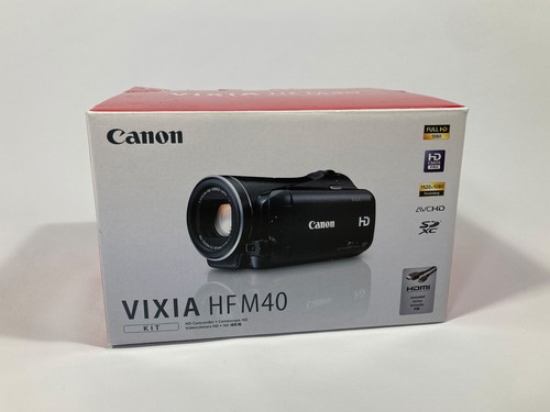 Canon Vixia HF M40 camcorder, 1080p HD, nice condition