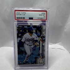2020 Topps Gavin Lux #292 Printing Plate Black /1 One of One Rookie Dodgers