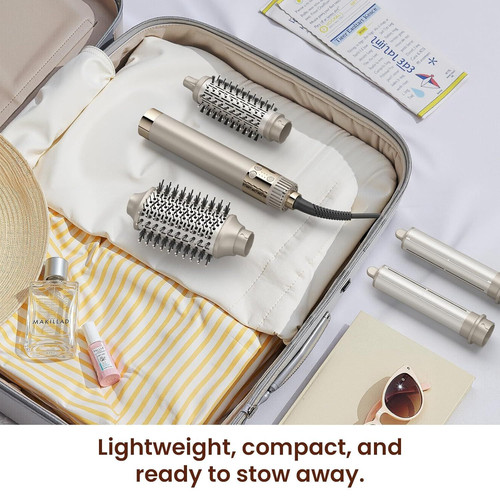 Upgraded 5-in-1 Hot Air Styler – Hair Dryer & Versatile Champagne