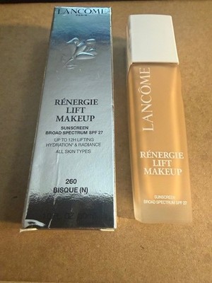 LANCÔME Renergie Lift Makeup Sunscreen SPF 27 260 BISQUE (N) 09/28 NIB Free Ship