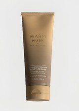New Bath  Body Works - "WARM MUSK" - Ultimate Hydration Body Cream 8 oz