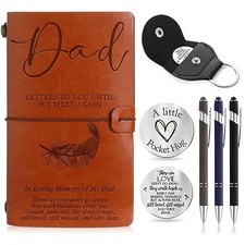 Memorial Gifts for Loss, Included 1 Grief Journal Travel Photo Diary Dad
