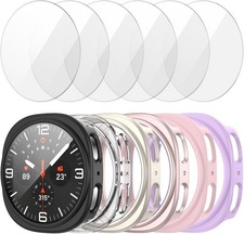 Galaxy Watch 8 44mm 9H Hardness Screen Protector  Case: Waterproof  Sleek