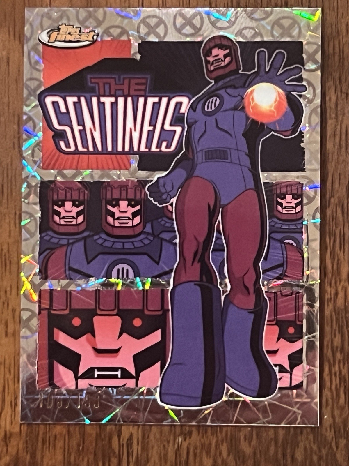 2025 Topps Finest X-Men '97 The Sentinels Remember It Laser Refractor /199 RI-10