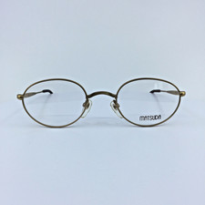 Vintage Matsuda 2854 Eyeglasses GP Gold With Accents Details Frame 48-21mm Japan