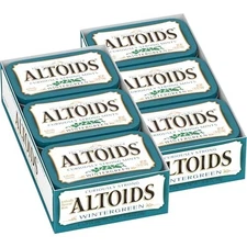 ALTOIDS Mint Candy,Classic Wintergreen Breath Mints Bulk Box,1.76 oz,6 Ct, Pk 2