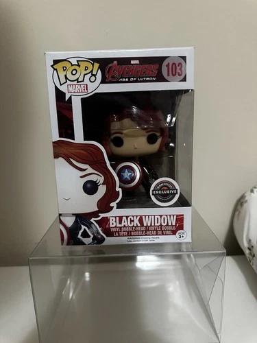 Funko Pop! Marvel Black Widow  w/ Captain America Shield #103 GameStop Exclusive