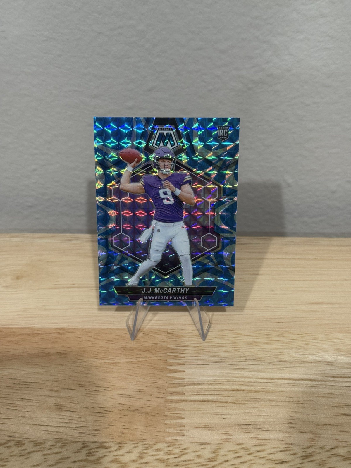 JJ MCCARTHY 2024 Panini Mosaic Reactive Blue Rookie #310 Vikings RC SP