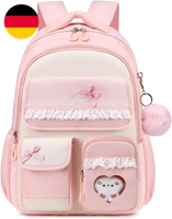 Tanou Schultasche MäDchen Rucksack Kinder, 1. - 5. Klasse, Rosa | 24L, Wasserdic