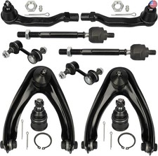 IRONTEK 10pcs Set Front Upper Control Arms w/Ball Joint Sway Bar Links Tie Rod