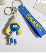 SMUTFETTE "SMURFS" KEYCHAIN / BACKPACK CLIP-BRAND NEW -UNBRANDED